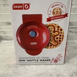 Gingerbread Man Mini Waffle Maker