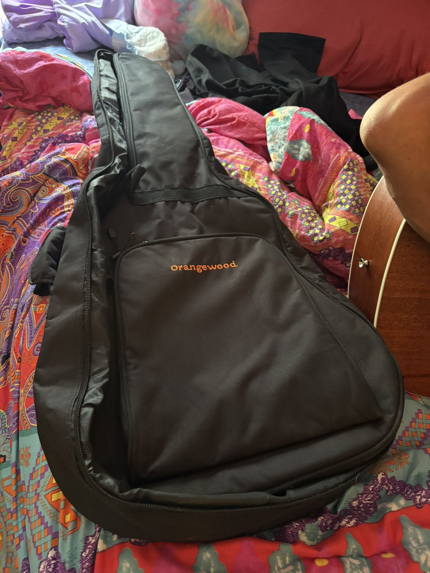 Orange Wood Guitar