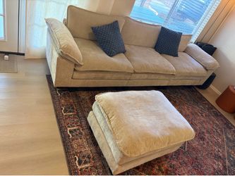 Living Spaces Beige Couch