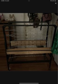 Foldable Full twin bed frame
