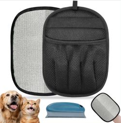 GRENTY Pet Hair Removal Gloves (1 Pcs), Upgraded Five-Finger Electrostatic Pet Hair Removal Tools, Dogs & Cats Magic Brush Pet Hair Remover for Clothi