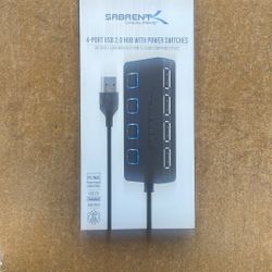 4 Port uSb Hub With Power Switches 