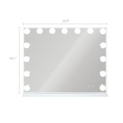 NEW! Vanity Mirror with Lights Makeup Mirror with Lights and 15 Dimmable Bulbs,3 Colors