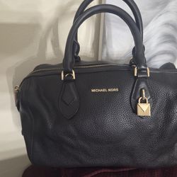 Black leather Michael Kors bag