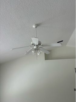 White ceiling fans