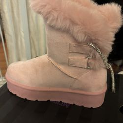 Fationova Pink Boots Size 8 (woman)