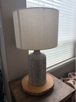 Neutral Textured Lamp