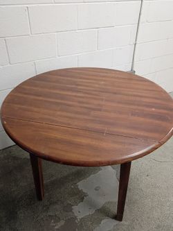 Round Drop Leaf Table