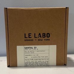 SANTAL 33 LE LABO BRAND NEW FRAGANCE 