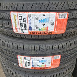 265-70-17 !!! MILEKING H/T !!! $440 LAS 4 LLANTAS MONTADAS Y BALANCEO INCLUIDO 👌 