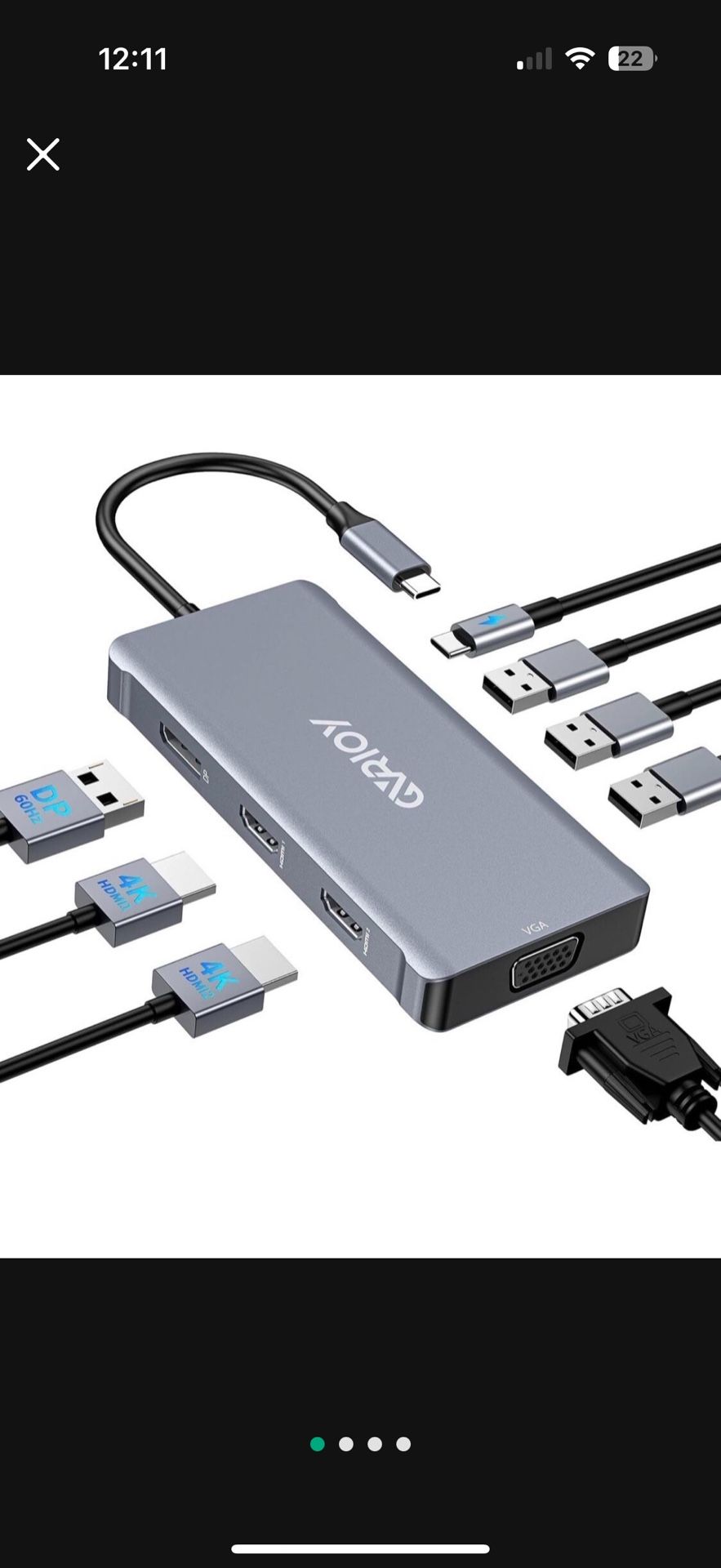 USB C Docking Stationto Dual HDMI Adapter, Multi Display,