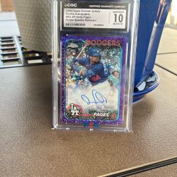 Andy Pages Rookie Purple Sparkle ROOKIE