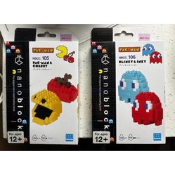 New Pac-Man & Cherry  Nanoblock Character Series Kit NBCC_105