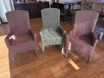 3 Wicker Chairs
