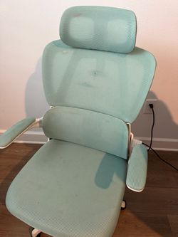 Mint green ergonomic chair