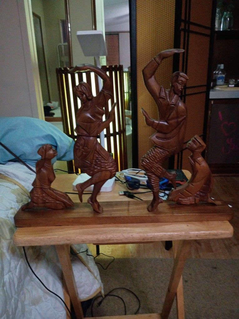 Wooden Carved Figurines From Phillipines