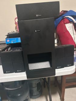 Synchrony B600 home theater surround sound system.