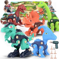 Kids Building Dinosaur Toys