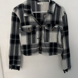cropped flannel