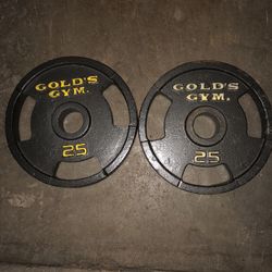 Pair of 25 Lb Olympic TGripper Plates