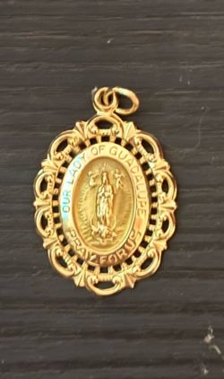 14k gold Guadeloupe pendant