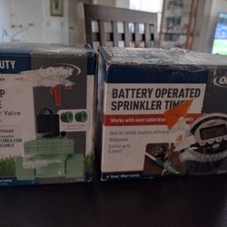 Battery Operated Sprinkler Timer And Jar Top Sprinkler Valve