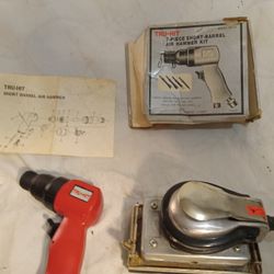 Pneumatic Orbital Sander and Air Hammer Kit