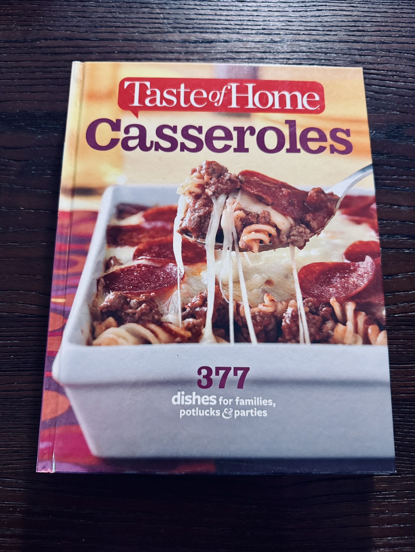 Hardcover Taste of Home Casseroles Cookbook