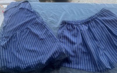 Women Stripe two piece halter short set