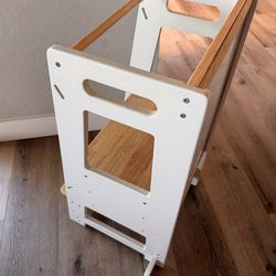 Montessori kids kitchen helper step stool