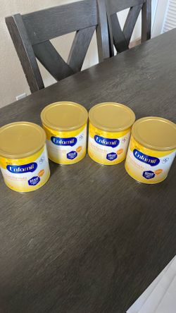 Enfamil infant formula yellow can