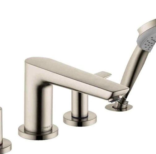 Talis E Modern 2-Handle 20-inch Wide Roman Tub Filler Freestanding Bathtub Faucetand Shower (3709)