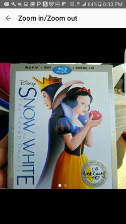 Snow White Blu Ray dvd combo brand new sealed with slip cover