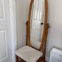 Mirror With Sitting stool
