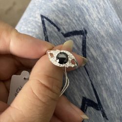 Real 925 Sterling Silver Wedding Ring Size 6