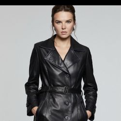 Leather Coat For Women.