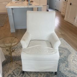 Pottery Barn Slipcovered Arm Chair