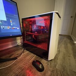 Gaming PC and monitor
