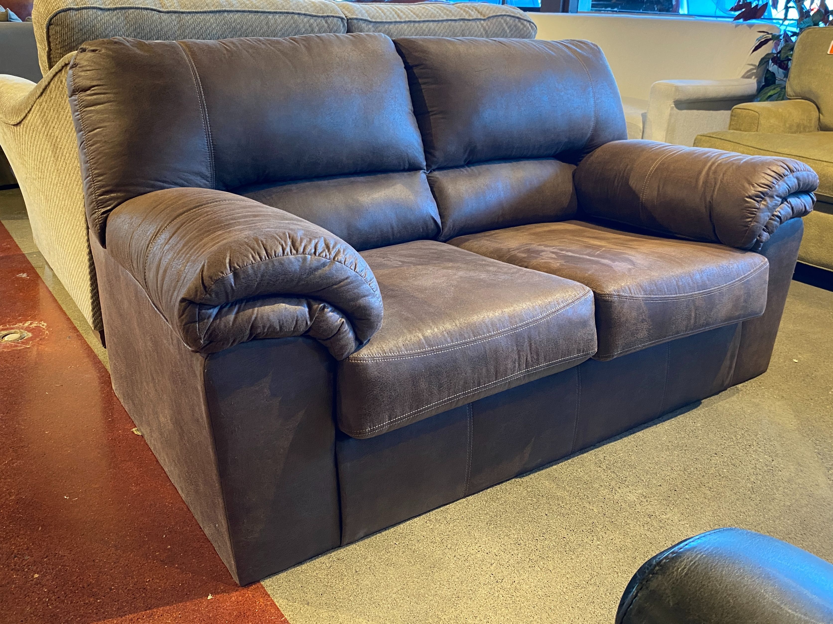 Baker’s Chocolate Brown Loveseat