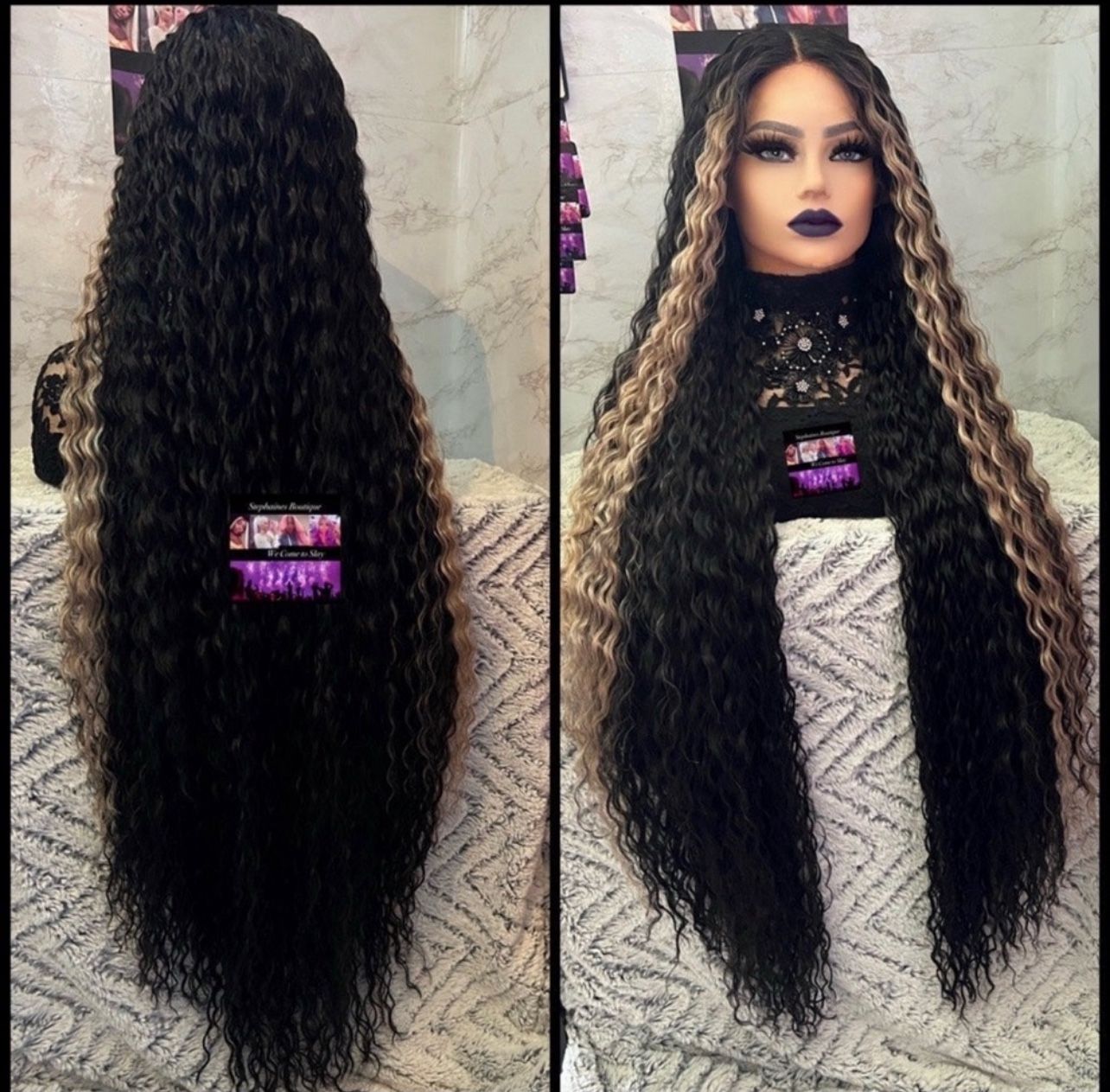 Human Hair Blended Lace Front Wig