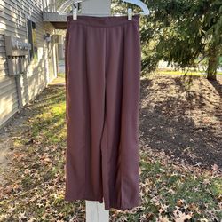 SHEIN Brown Trouser with front Slit Size Petite Small