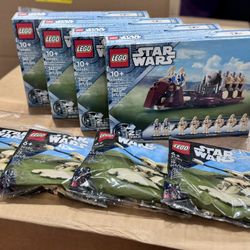 Lego 40686 Trade Federation Troop Carrier W/ AAT 30680 Polybag, Set Of 4