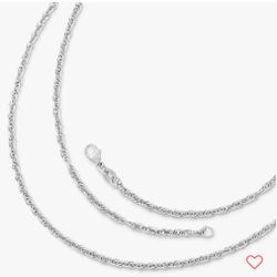 James Avery Medium Rope silver Chain 18”