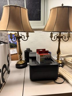 2 Ornate Antique Lamps