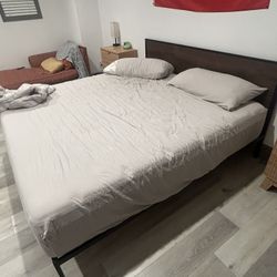 King Size Bed Frame & Mattress Set