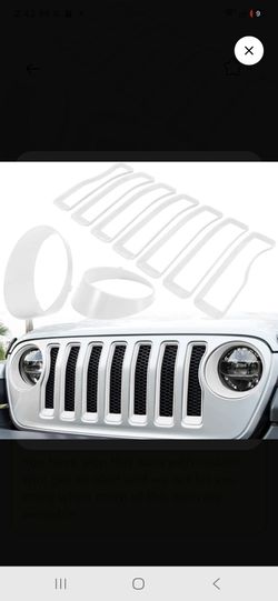 Jeep grille inserts and headlights covers