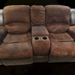 Recliner Loveseat ~ Theater Sofa Seat