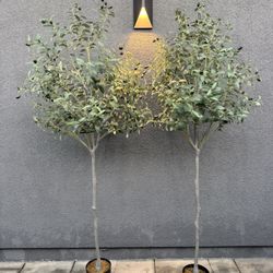 Set Of 2 Artificial Olive Trees 