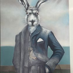 Sophisticated Rabbit Canvas