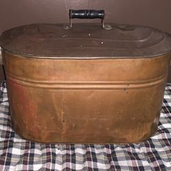 Antique  Copper Wash Tub/Ham Cooker